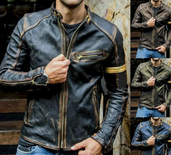 Retro Fashion Leather Jacket