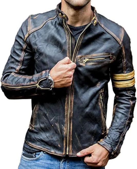 Retro Fashion Leather Jacket