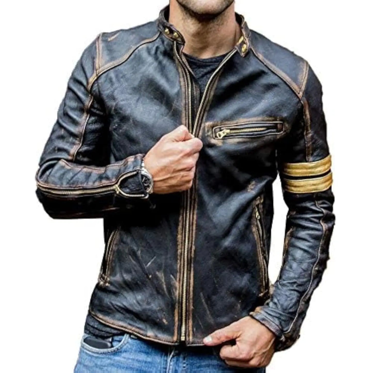 Retro Fashion Leather Jacket